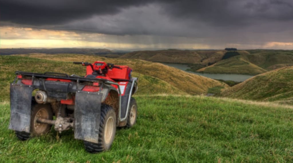 Quad bike looking over a farm - Our Customer Image