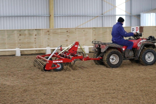 Redback Arena Groomer_ behind ATV