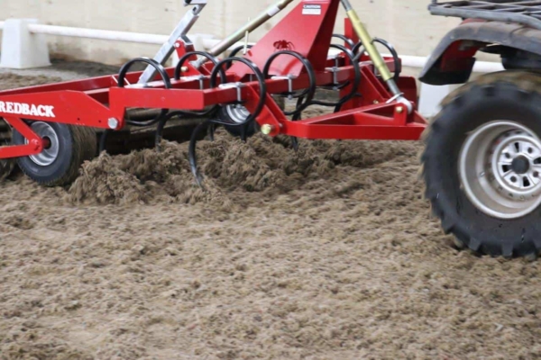 Redback Arena Groomer - working close up