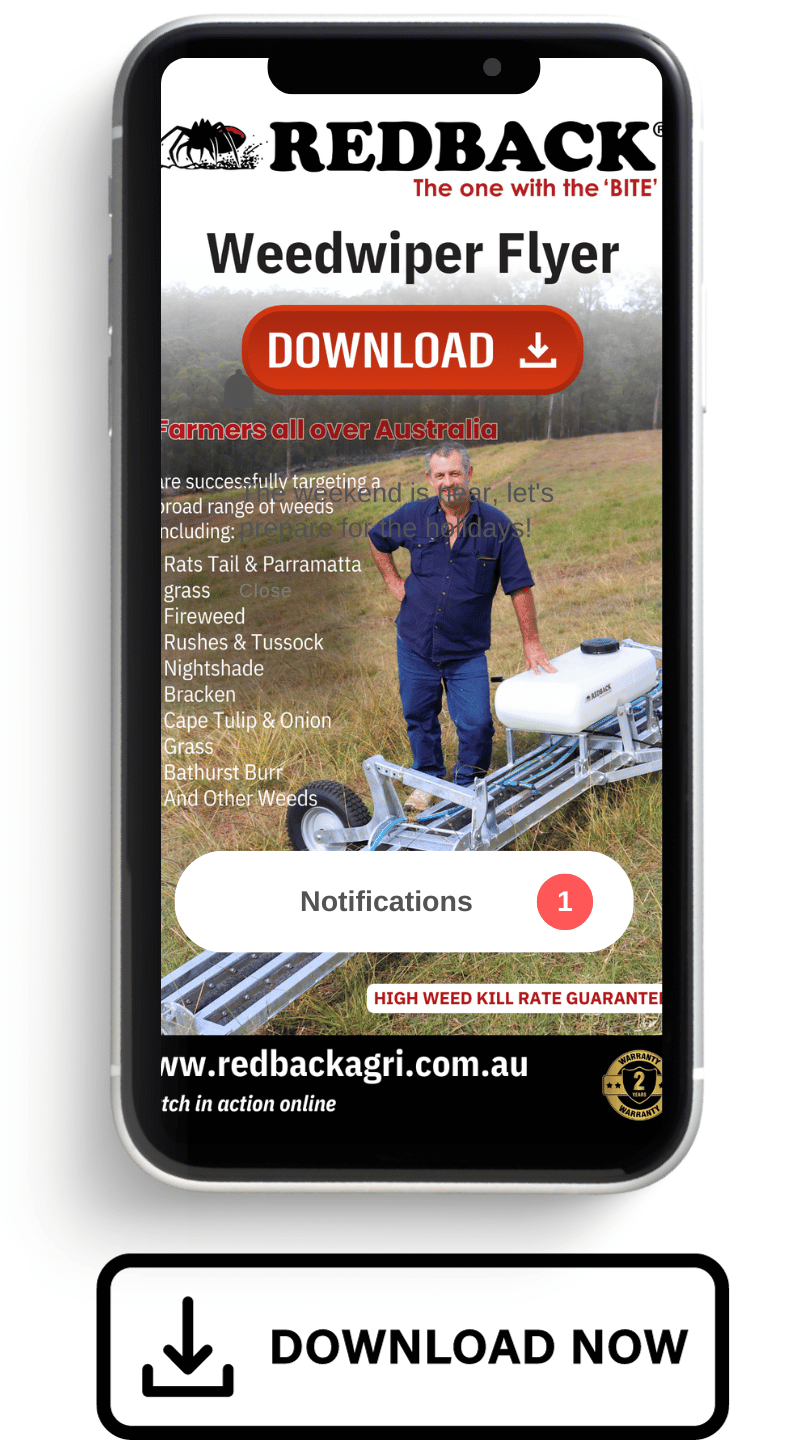 Redback Weedwiper Review Weed Control In Australia