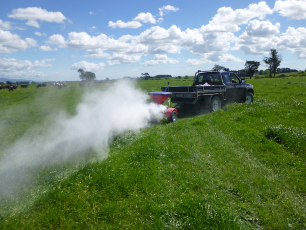 Spreading Magnesium On The Farm