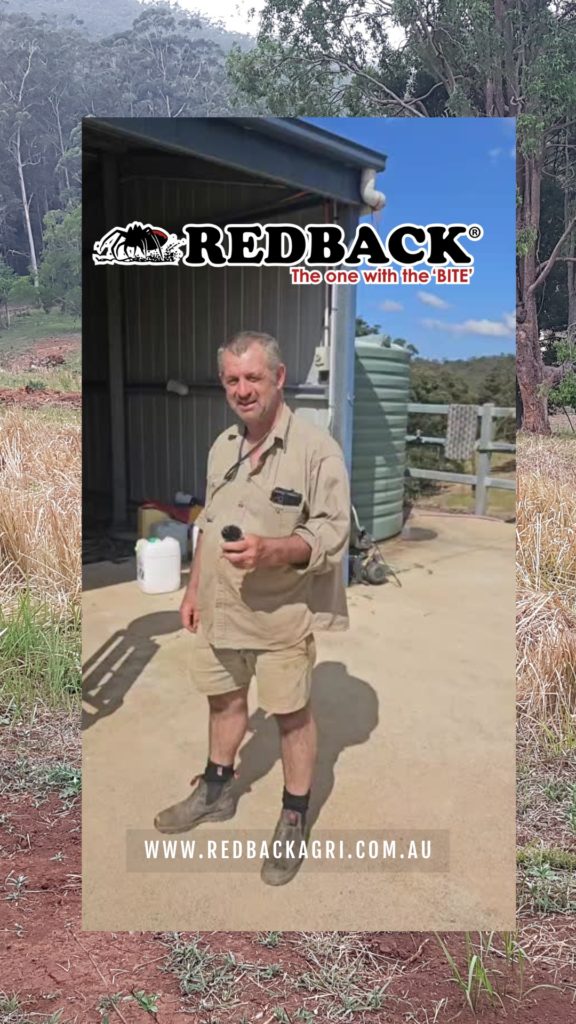 Richard Seery with his Redback Weedwiper in Queensland after 6+ years of use