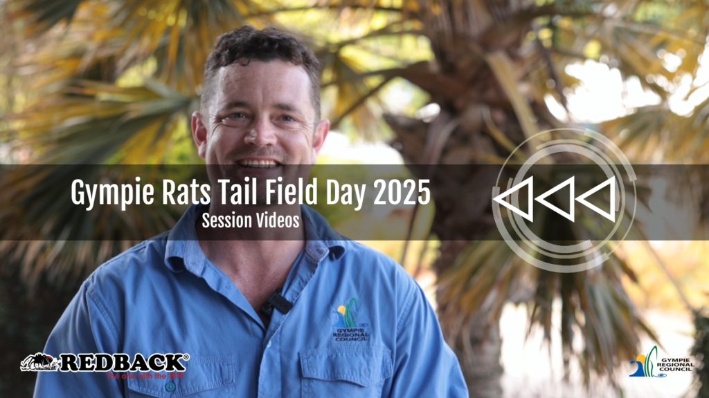 James Hannon speaking at the Gympie Giant Rats Tail Grass Field Day