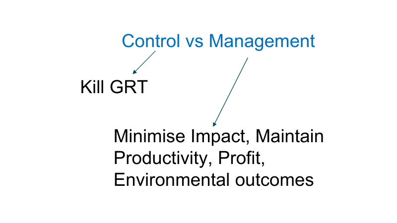 Wayne Vogler - Giant Rats Tail grass control Vs management